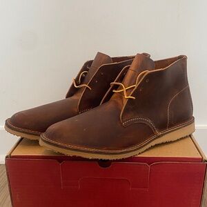 Red Wing Shoes Brown Leather Chukka Boots